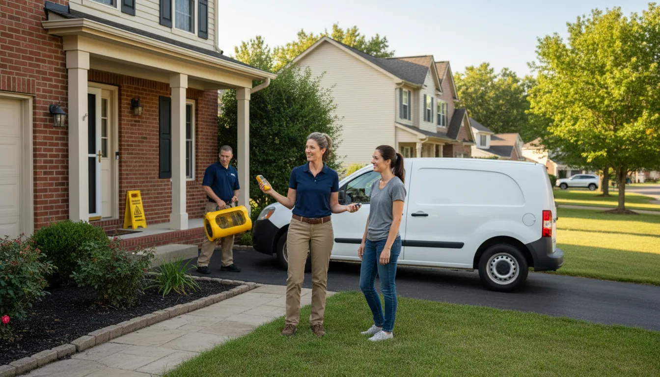 Residential water damage restoration in Newtown, VA